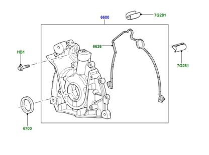 306DT front crankshaft oil seal