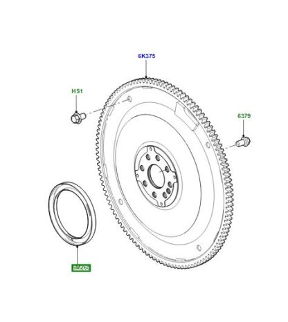 306DT crankshaft trigger sensor wheel