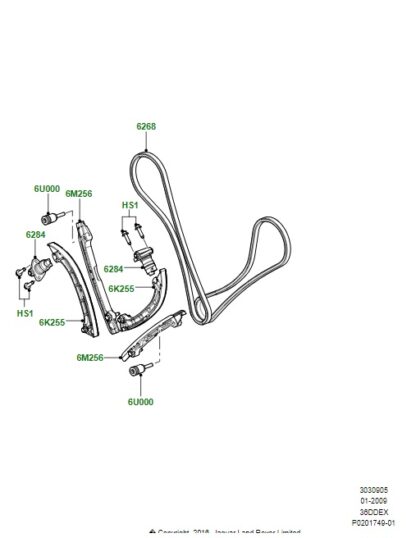 3.6 tdv8 timing chain kit 368DT