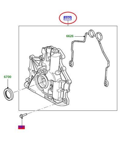 448DT oil pump LR014546 LR050540 LR089143